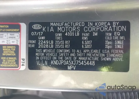2018 Kia Soul + from USA, damaged, VIN KNDJP3A5XJ7545448
